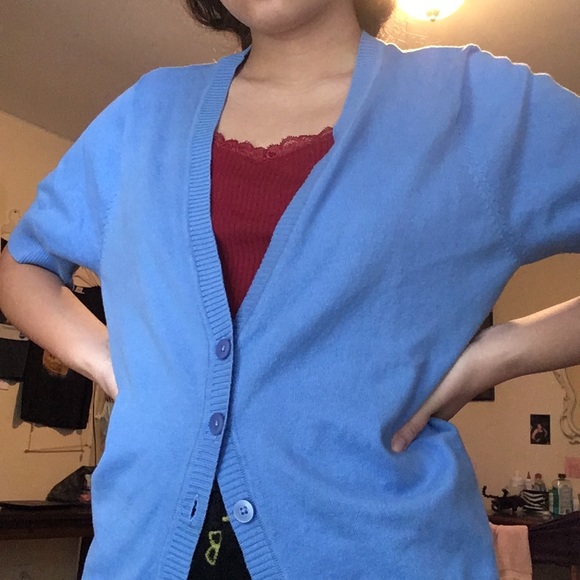 blue grandma sweater - Picture 2 of 4